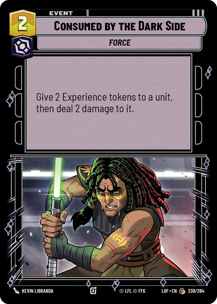 Consumed by the Dark Side (239/264) (239/264) [Legends of the Force] | Exor Games New Glasgow