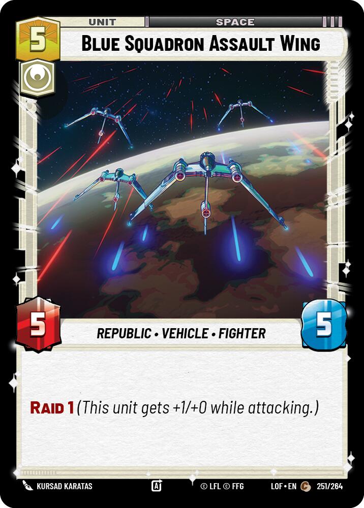Blue Squadron Assault Wing (251/264) (251/264) [Legends of the Force] | Exor Games New Glasgow