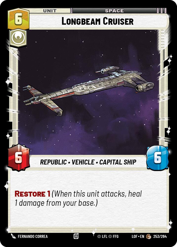 Longbeam Cruiser (253/264) (253/264) [Legends of the Force] | Exor Games New Glasgow