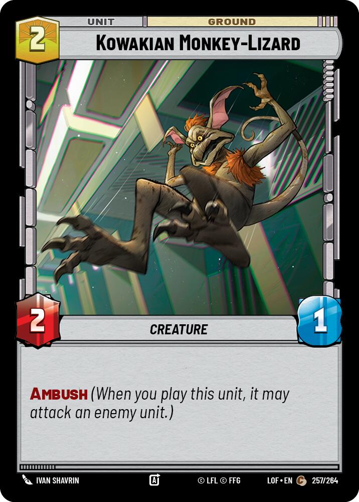 Kowakian Monkey-Lizard (257/264) (257/264) [Legends of the Force] | Exor Games New Glasgow