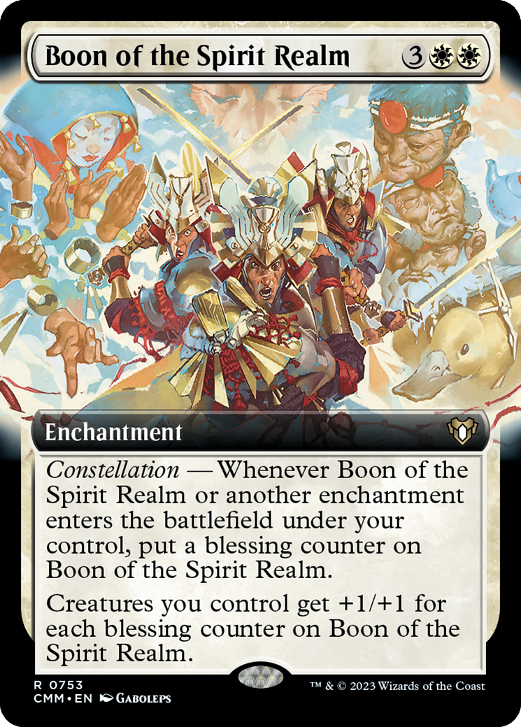 Boon of the Spirit Realm (Extended Art) [Commander Masters] | Exor Games New Glasgow