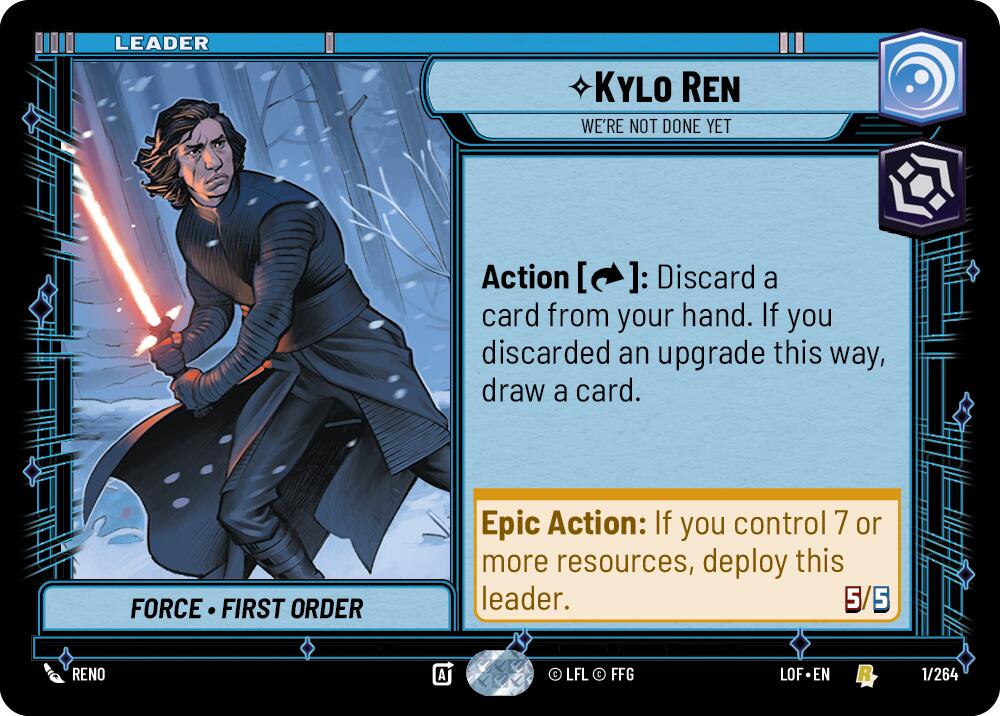 Kylo Ren - We're Not Done Yet (001/264) (001/264) [Legends of the Force] | Exor Games New Glasgow
