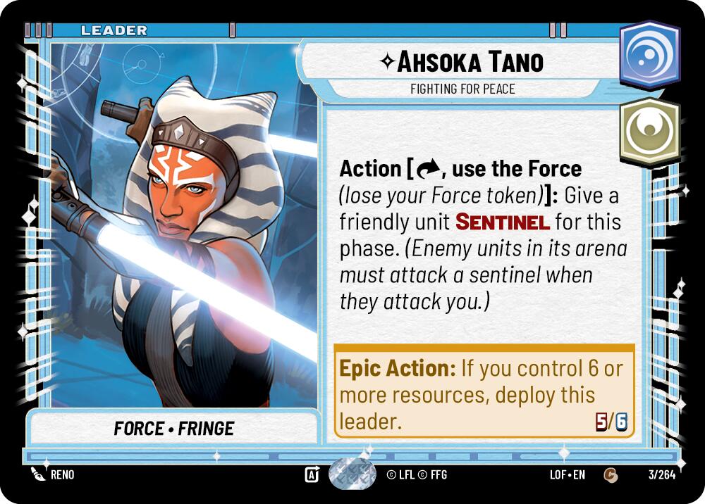 Ahsoka Tano - Fighting For Peace (003/264) (003/264) [Legends of the Force] | Exor Games New Glasgow