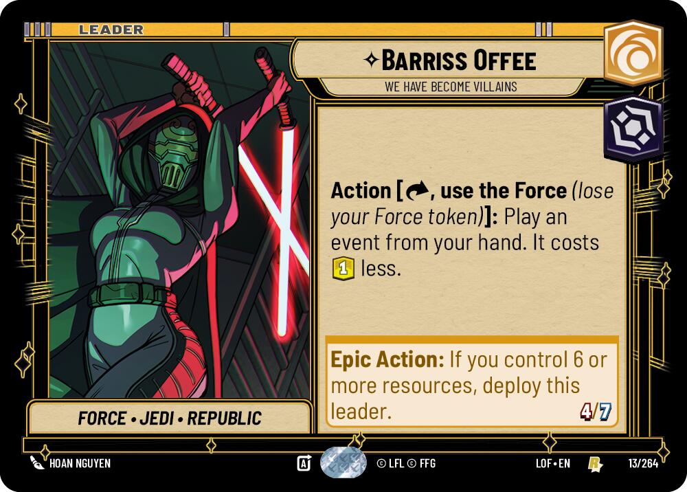 Barriss Offee - We Have Become Villains (013/264) (013/264) [Legends of the Force] | Exor Games New Glasgow