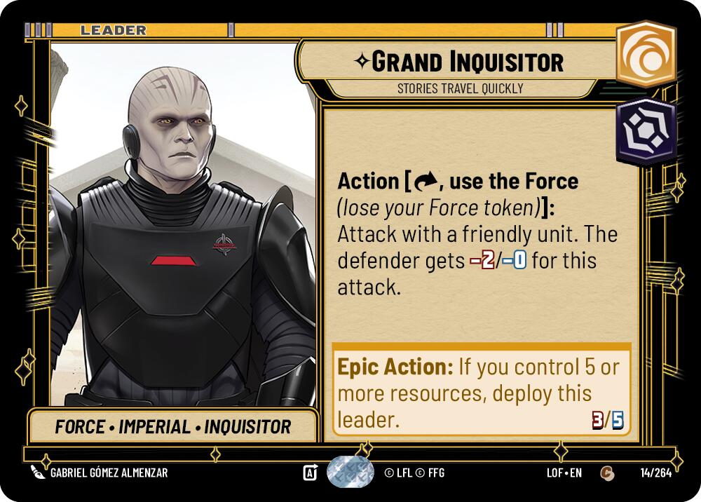 Grand Inquisitor - Stories Travel Quickly (014/264) (014/264) [Legends of the Force] | Exor Games New Glasgow