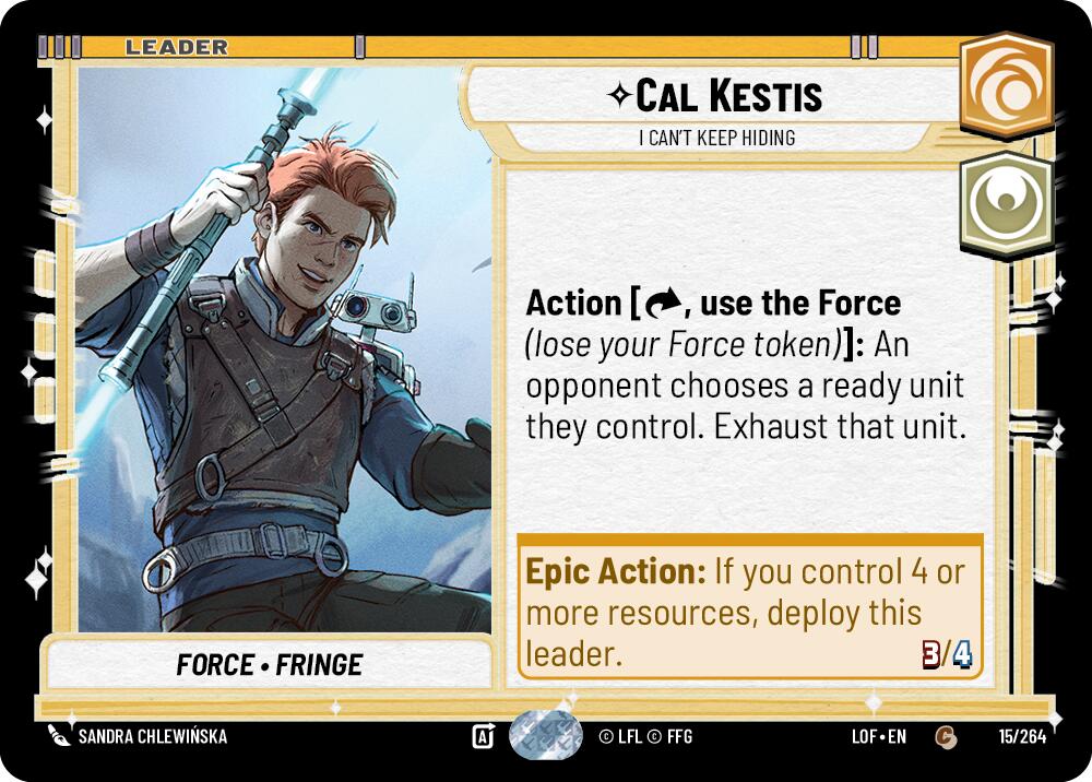 Cal Kestis - I Can't Keep Hiding (015/264) (015/264) [Legends of the Force] | Exor Games New Glasgow