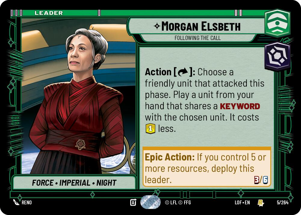 Morgan Elsbeth - Following the Call (005/264) (005/264) [Legends of the Force] | Exor Games New Glasgow