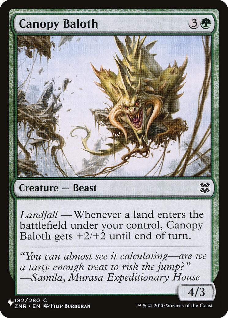 Canopy Baloth [The List] | Exor Games New Glasgow