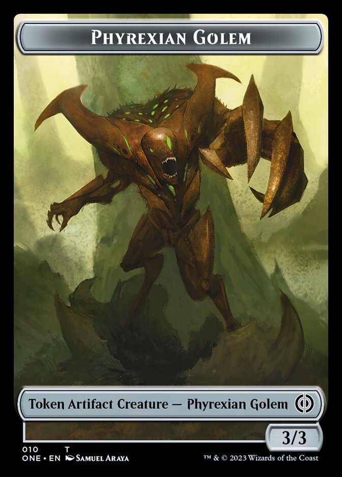 Phyrexian Golem Token [Phyrexia: All Will Be One Tokens] | Exor Games New Glasgow