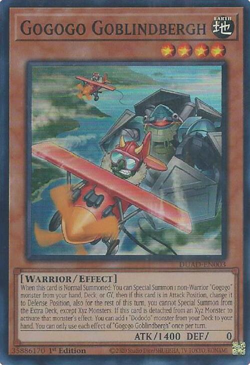 Gogogo Goblindbergh [DUAD-EN003] Super Rare | Exor Games New Glasgow
