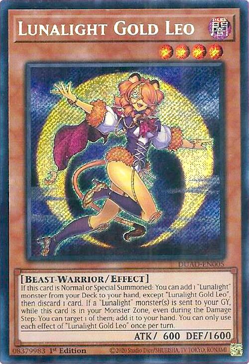 Lunalight Gold Leo [DUAD-EN005] Secret Rare | Exor Games New Glasgow