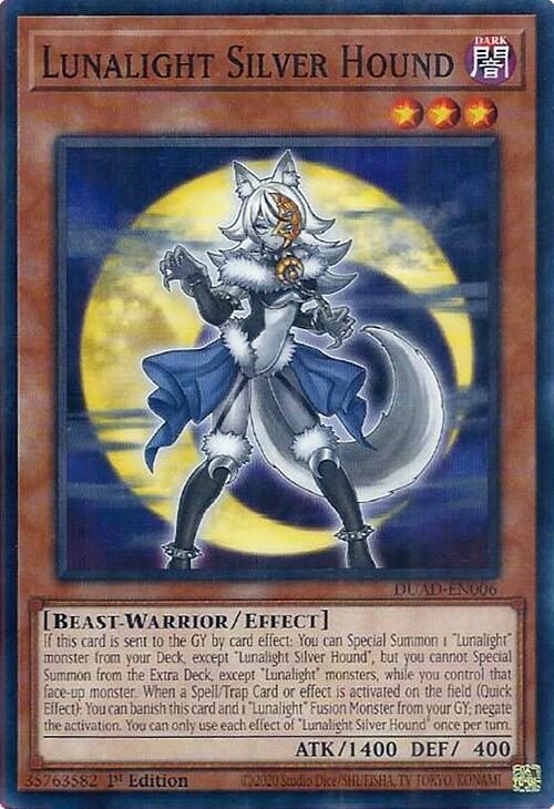 Lunalight Silver Hound [DUAD-EN006] Common | Exor Games New Glasgow