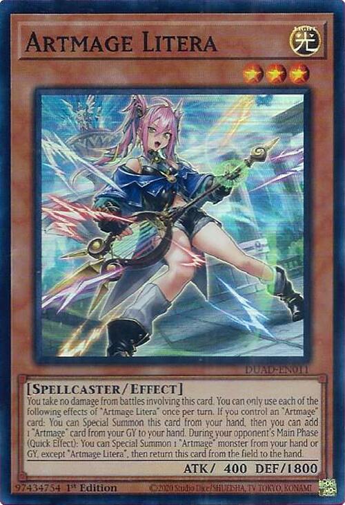 Artmage Litera [DUAD-EN011] Super Rare | Exor Games New Glasgow