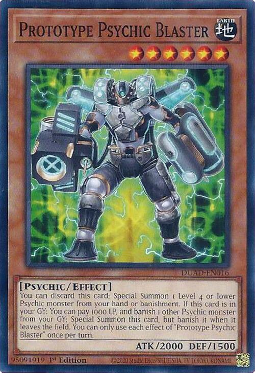 Prototype Psychic Blaster [DUAD-EN016] Common | Exor Games New Glasgow
