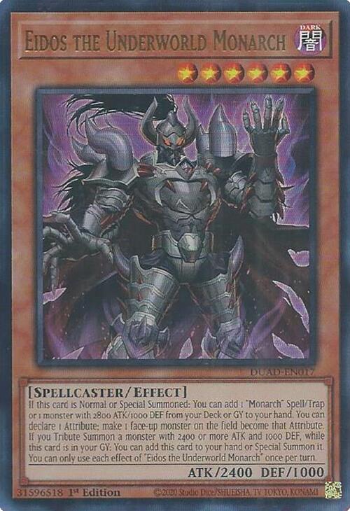 Eidos the Underworld Monarch [DUAD-EN017] Ultra Rare | Exor Games New Glasgow