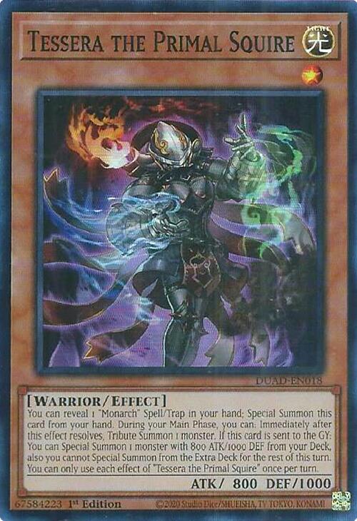 Tessera the Primal Squire [DUAD-EN018] Super Rare | Exor Games New Glasgow