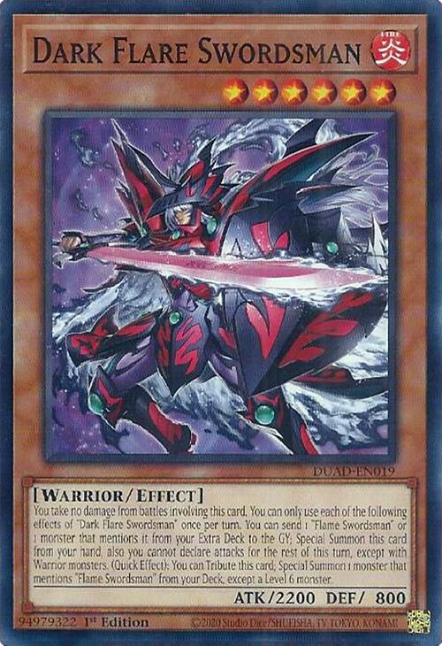 Dark Flare Swordsman [DUAD-EN019] Common | Exor Games New Glasgow