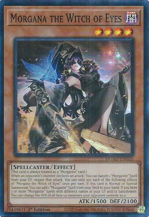 Morgana the Witch of Eyes [DUAD-EN026] Super Rare | Exor Games New Glasgow