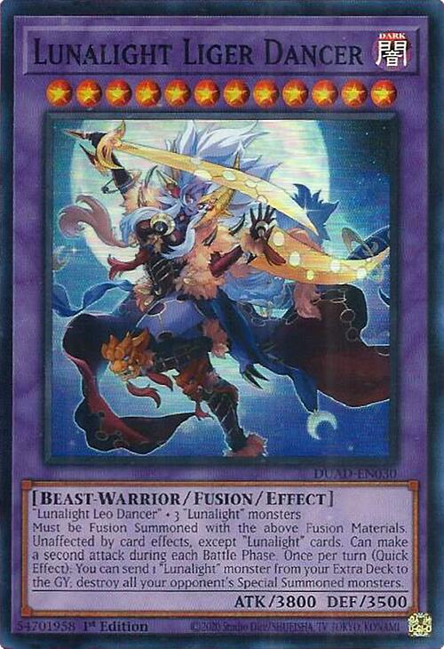 Lunalight Liger Dancer [DUAD-EN030] Super Rare | Exor Games New Glasgow
