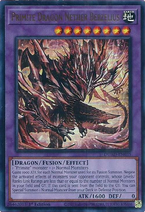 Primite Dragon Nether Berzelius [DUAD-EN035] Ultra Rare | Exor Games New Glasgow