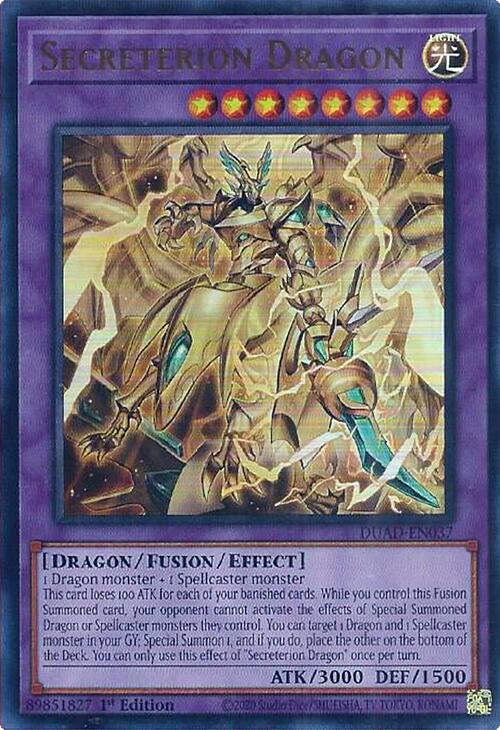 Secreterion Dragon [DUAD-EN037] Ultra Rare | Exor Games New Glasgow