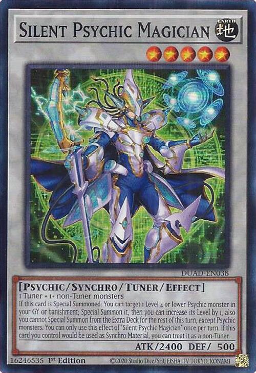 Silent Psychic Magician [DUAD-EN038] Super Rare | Exor Games New Glasgow