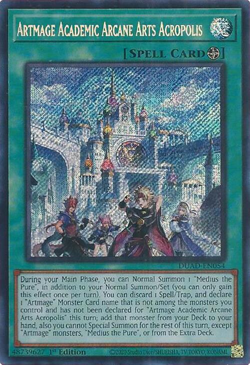 Artmage Academic Arcane Arts Acropolis [DUAD-EN054] Secret Rare | Exor Games New Glasgow