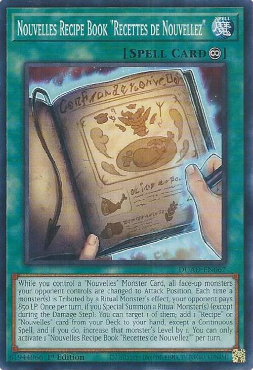 Nouvelles Recipe Book "Recettes de Nouvellez" [DUAD-EN067] Common | Exor Games New Glasgow