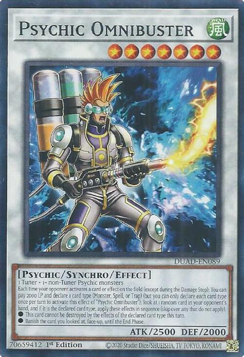 Psychic Omnibuster [DUAD-EN089] Common | Exor Games New Glasgow