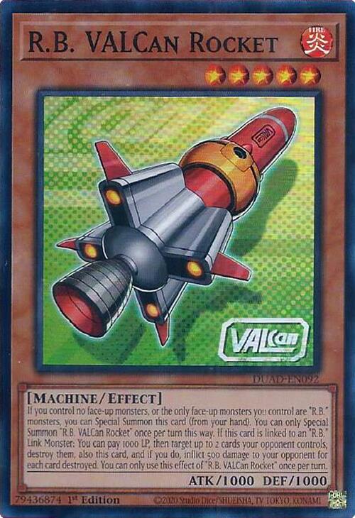 R.B. VALCan Rocket [DUAD-EN092] Super Rare | Exor Games New Glasgow