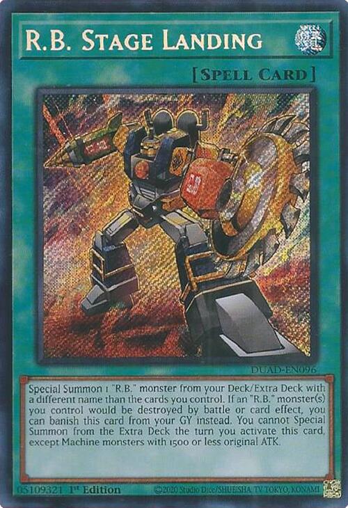 R.B. Stage Landing [DUAD-EN096] Secret Rare | Exor Games New Glasgow