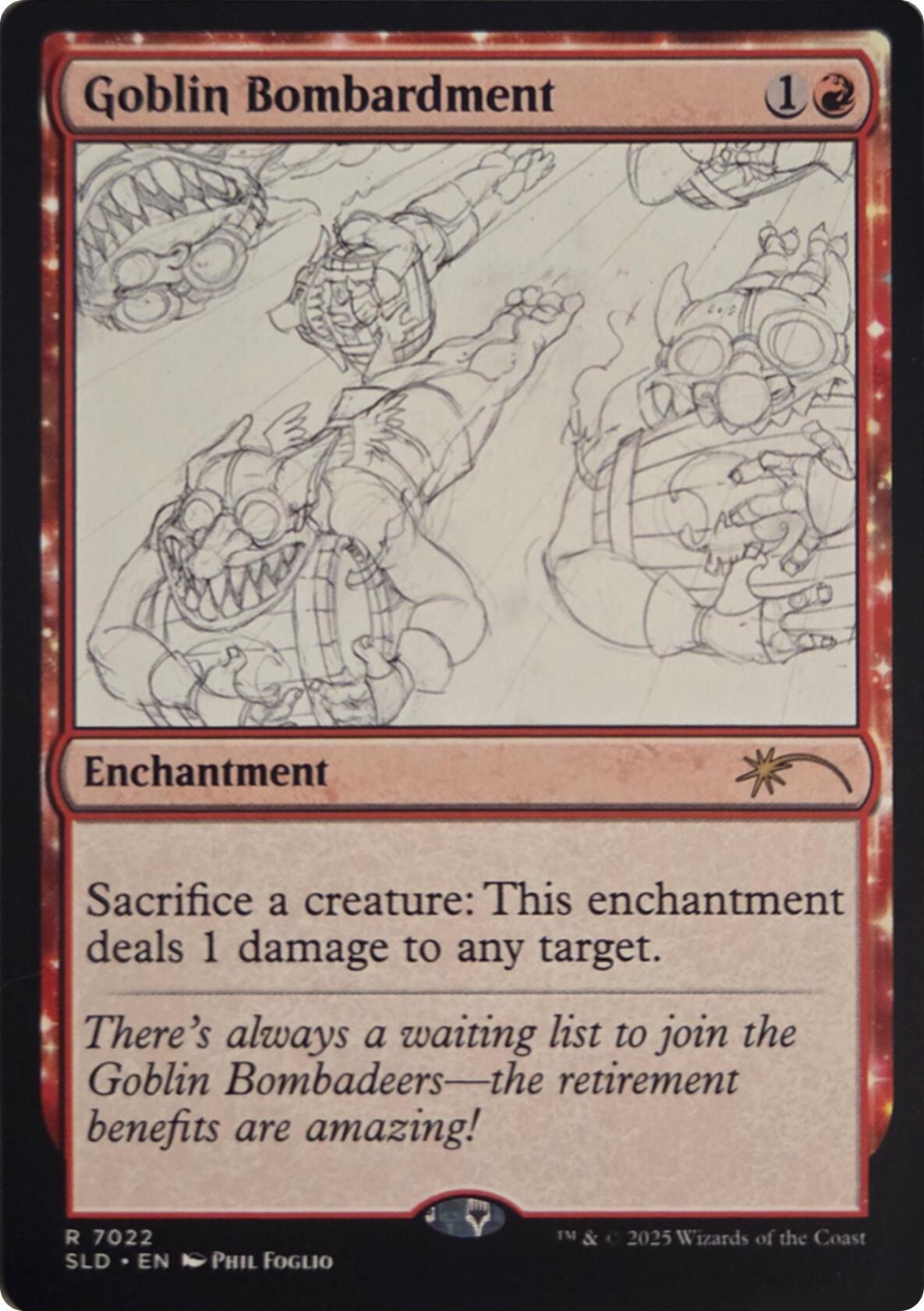 Goblin Bombardment (7022) [Secret Lair Drop Series] | Exor Games New Glasgow