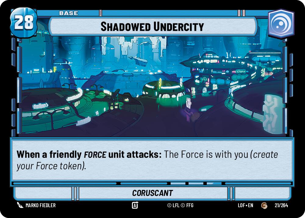 Shadowed Undercity // Experience (021/264 // T01/T03) (021/264 // T01/T03) [Legends of the Force] | Exor Games New Glasgow