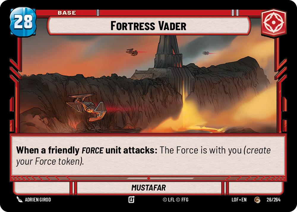 Fortress Vader // Experience (026/264 // T01/T03) (026/264 // T01/T03) [Legends of the Force] | Exor Games New Glasgow