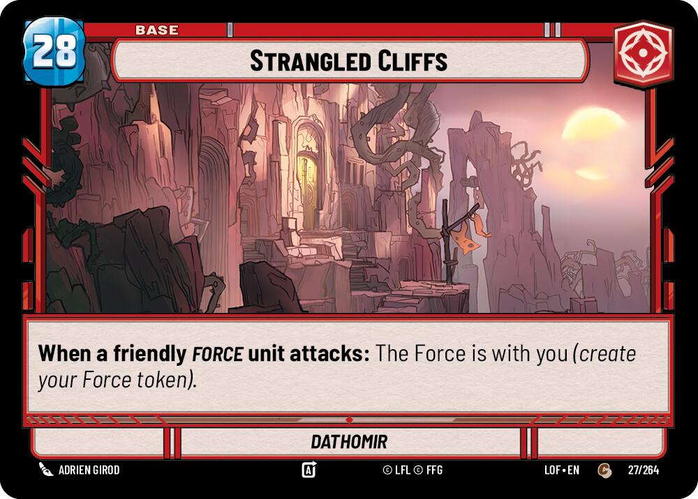 Strangled Cliffs // Force (027/264 // T03/T03) (027/264 // T03/T03) [Legends of the Force] | Exor Games New Glasgow