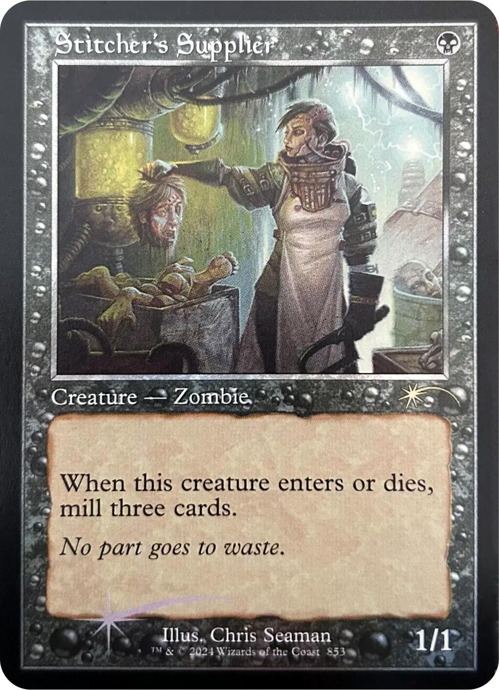 Stitcher's Supplier (Retro Frame) [Secret Lair Drop Series] | Exor Games New Glasgow