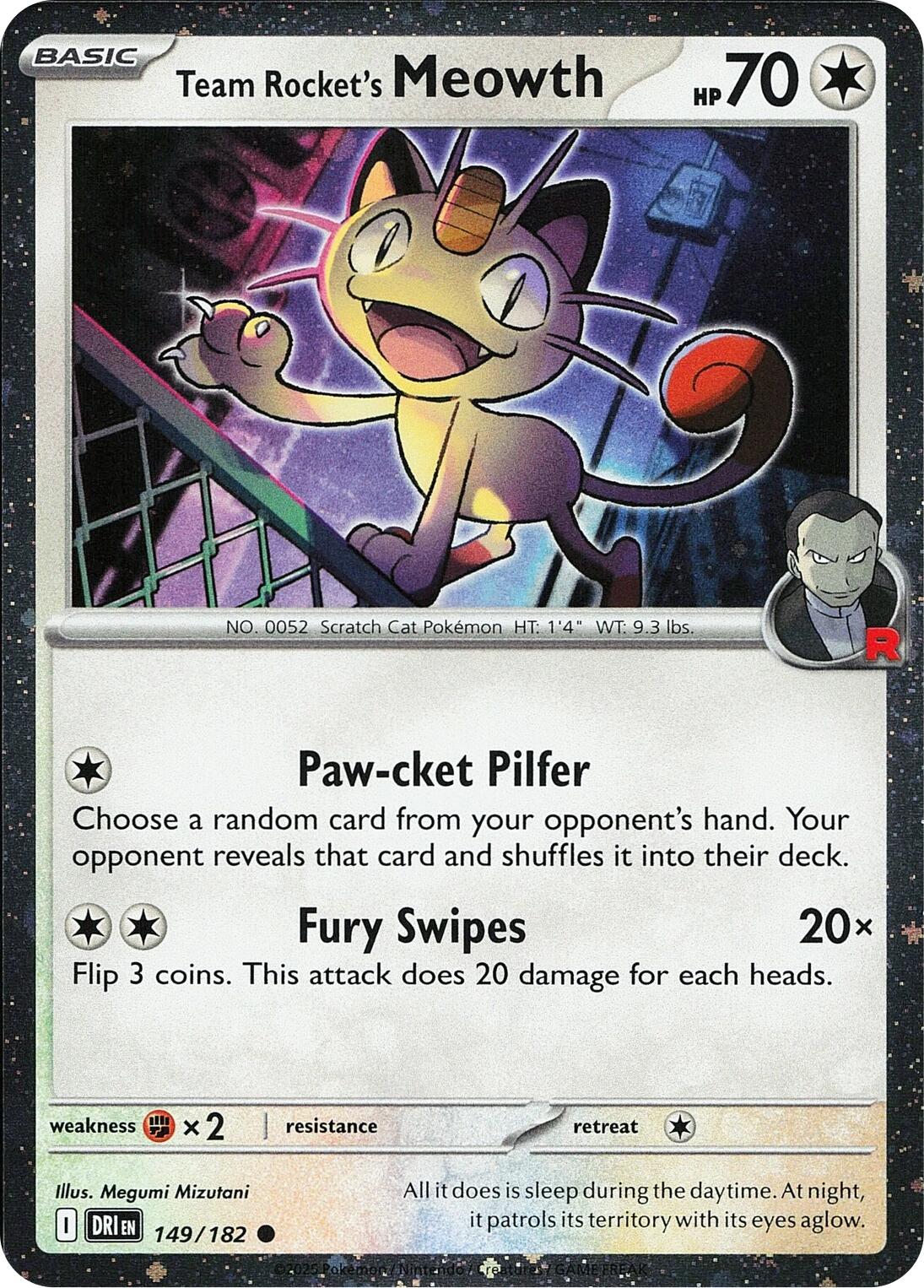Team Rocket's Meowth (149/182) (Cosmos Holo) [Miscellaneous Cards] | Exor Games New Glasgow