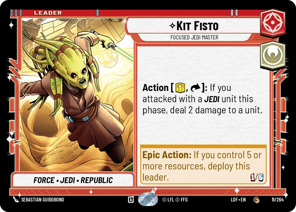 Kit Fisto - Focused Jedi Master (011/264) (011/264) [Legends of the Force] | Exor Games New Glasgow