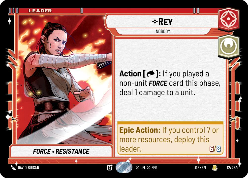 Rey (012/264) - Nobody (012/264) [Legends of the Force] | Exor Games New Glasgow