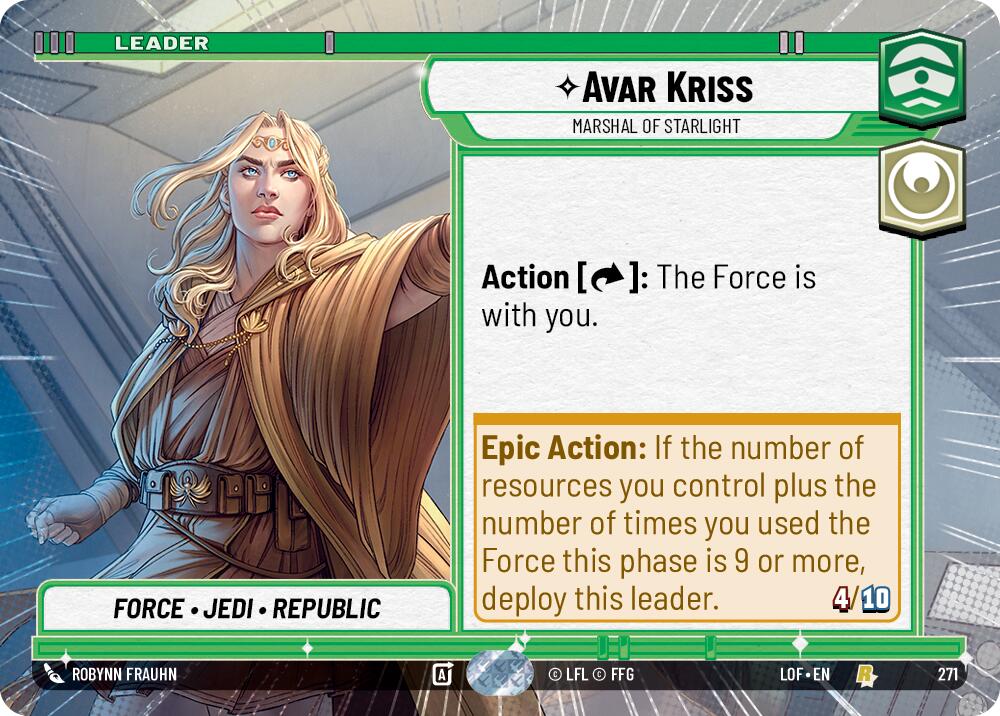 Avar Kriss - Marshal of Starlight (271) (Hyperspace) (271) [Legends of the Force] | Exor Games New Glasgow