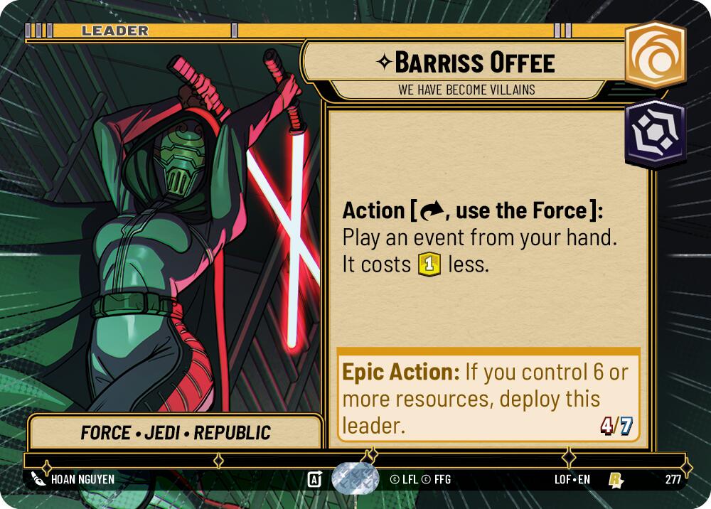 Barriss Offee - We Have Become Villains (277) (Hyperspace) (277) [Legends of the Force] | Exor Games New Glasgow