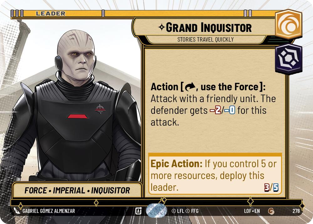 Grand Inquisitor - Stories Travel Quickly (278) (Hyperspace) (278) [Legends of the Force] | Exor Games New Glasgow