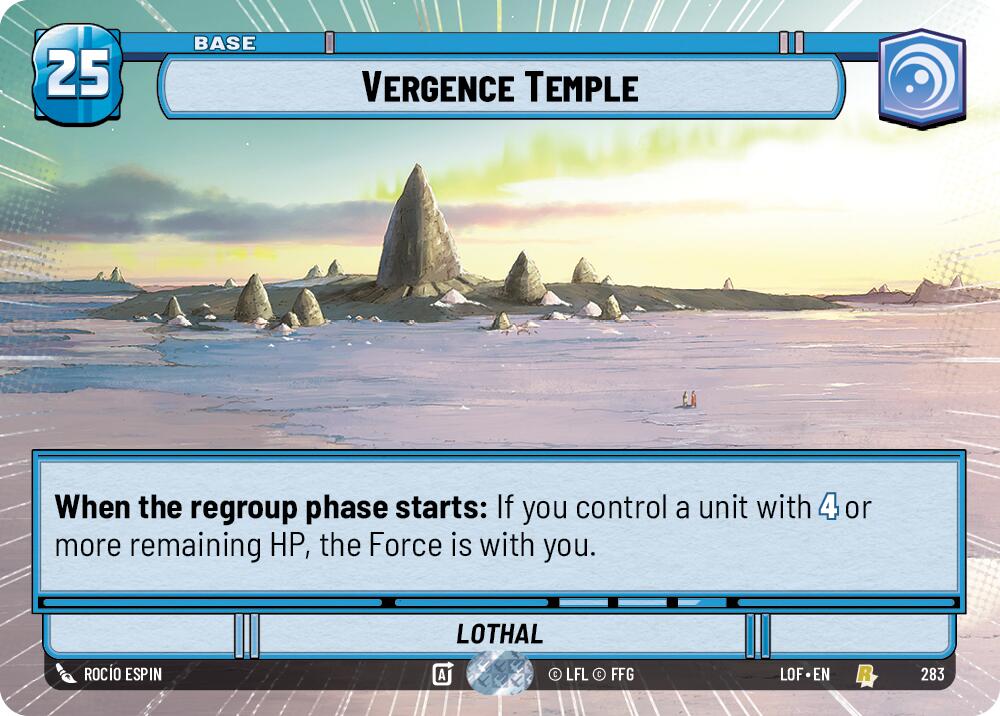 Vergence Temple (283) (Hyperspace) (283) [Legends of the Force] | Exor Games New Glasgow