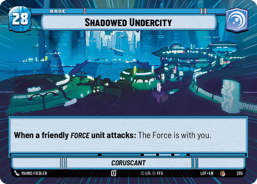 Shadowed Undercity // Experience (285 // t01) (Hyperspace) (285 // T01) [Legends of the Force] | Exor Games New Glasgow