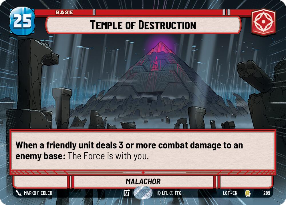 Temple of Destruction (289) (Hyperspace) (289) [Legends of the Force] | Exor Games New Glasgow