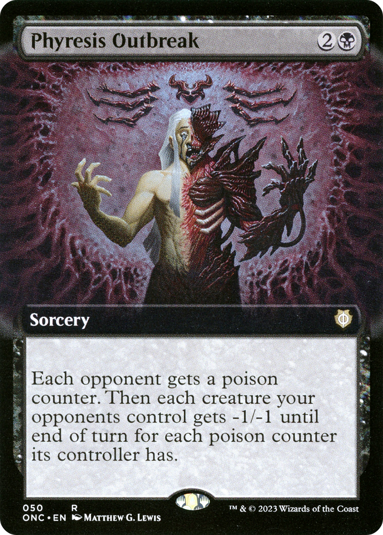 Phyresis Outbreak (Extended Art) [Phyrexia: All Will Be One Commander] | Exor Games New Glasgow