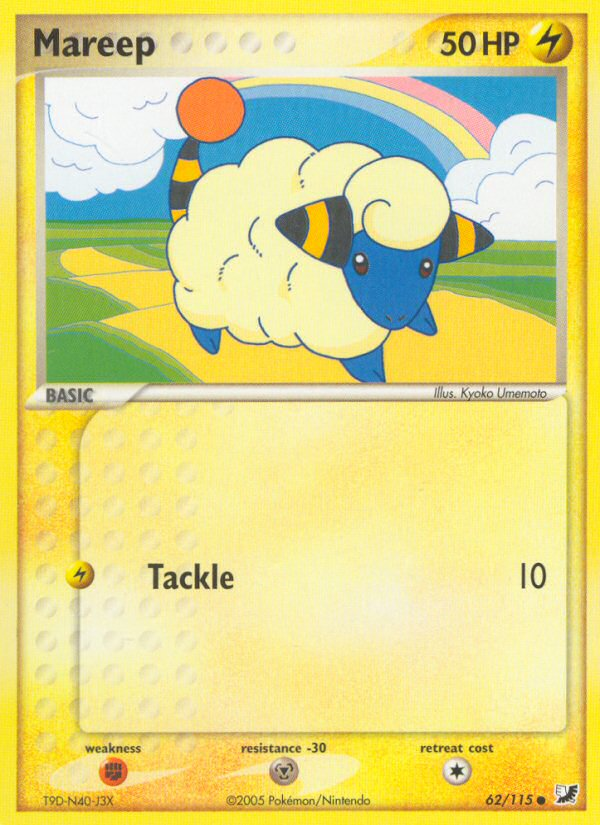 Mareep (62/115) [EX: Unseen Forces] | Exor Games New Glasgow