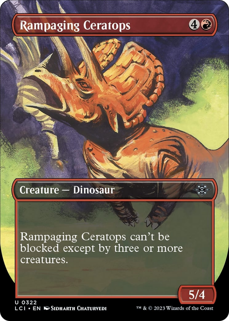 Rampaging Ceratops (Borderless) [The Lost Caverns of Ixalan] | Exor Games New Glasgow