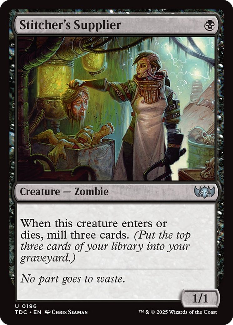 Stitcher's Supplier [Tarkir: Dragonstorm Commander] | Exor Games New Glasgow