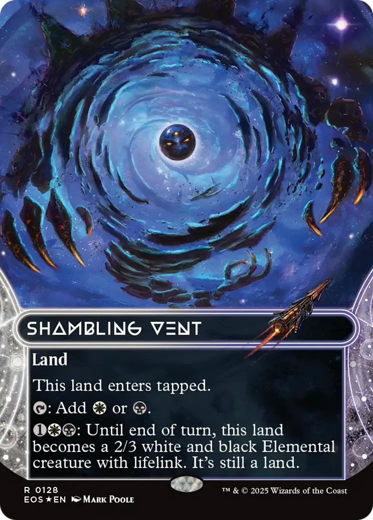 Shambling Vent (0128) (Borderless) (Galaxy Foil) [Edge of Eternities: Stellar Sights] | Exor Games New Glasgow